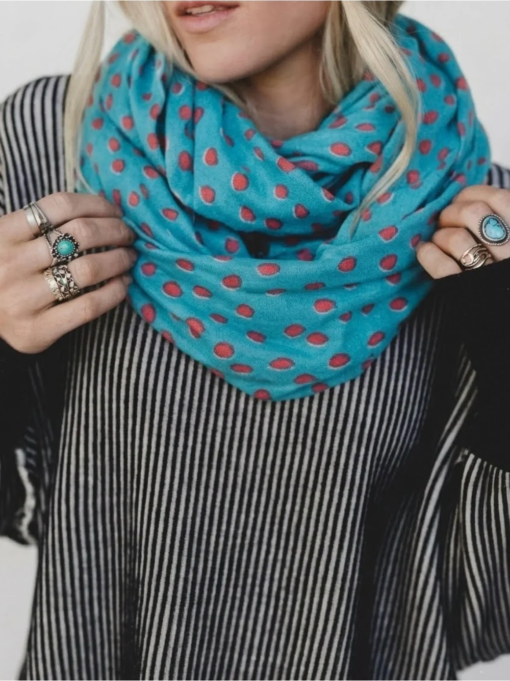 🆕 KATE SPADE • Leopard Dot Infinity Scarf Take A Walk On The Wild Side